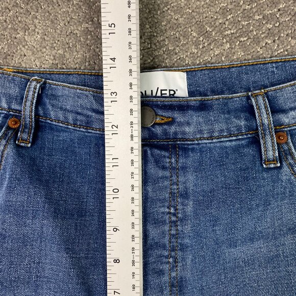 DU/ER Wide Leg Jeans Women's 34 x 33 Midweight Performance Blue Stretch WFMS5322 - Picture 12 of 15